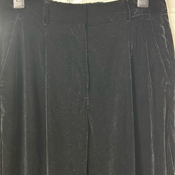 Old Navy Black Extra High Rise Velvet Wide Leg Pants(Size Small) - Picture 7 of 10